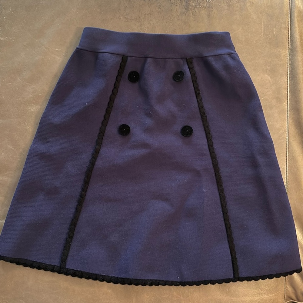 Navy Sandro skirt. Never worn. Size 1 (small)